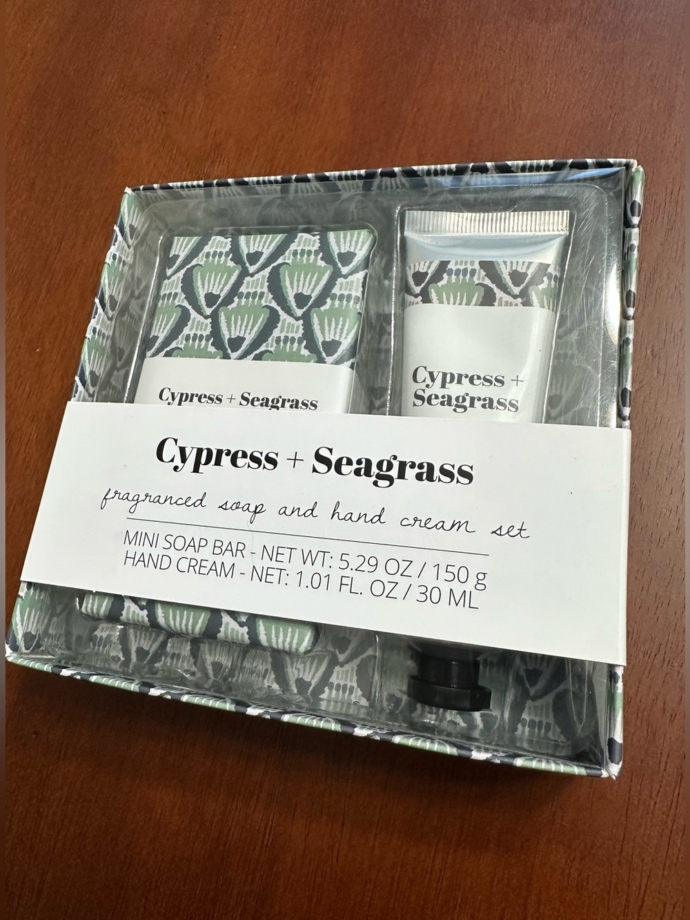 Cypress + Seagrass Fragranced Soap & Hand Cream Set